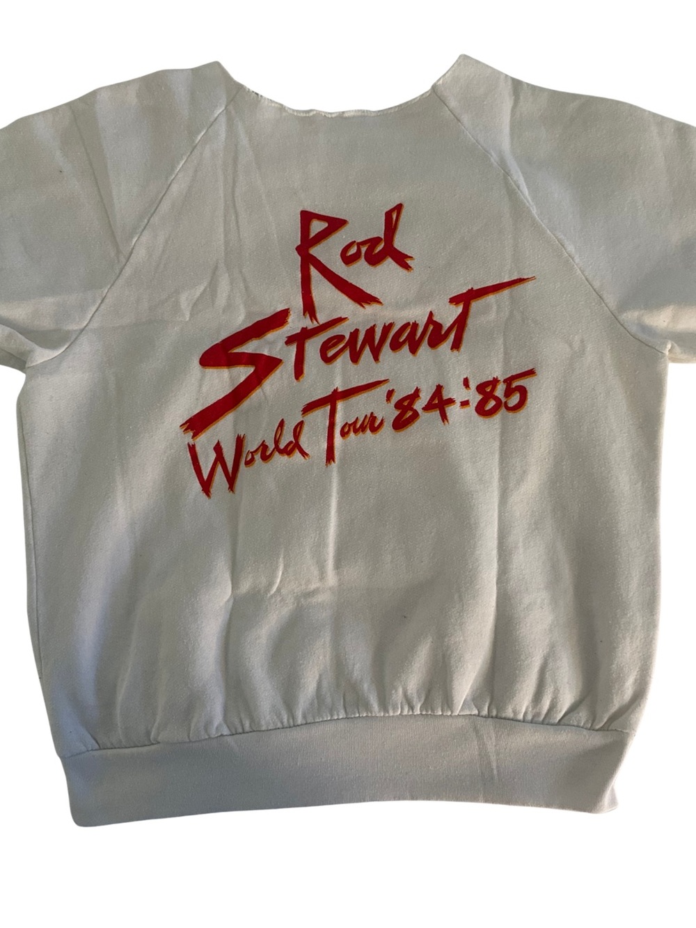 White Kids "Rod Stewart World Tour '84-'85" Graphic Top